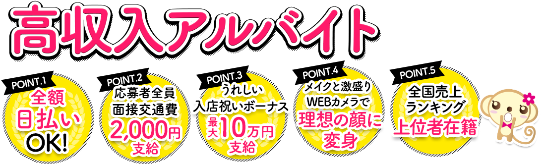 今すぐ始められる！高収入アルバイト