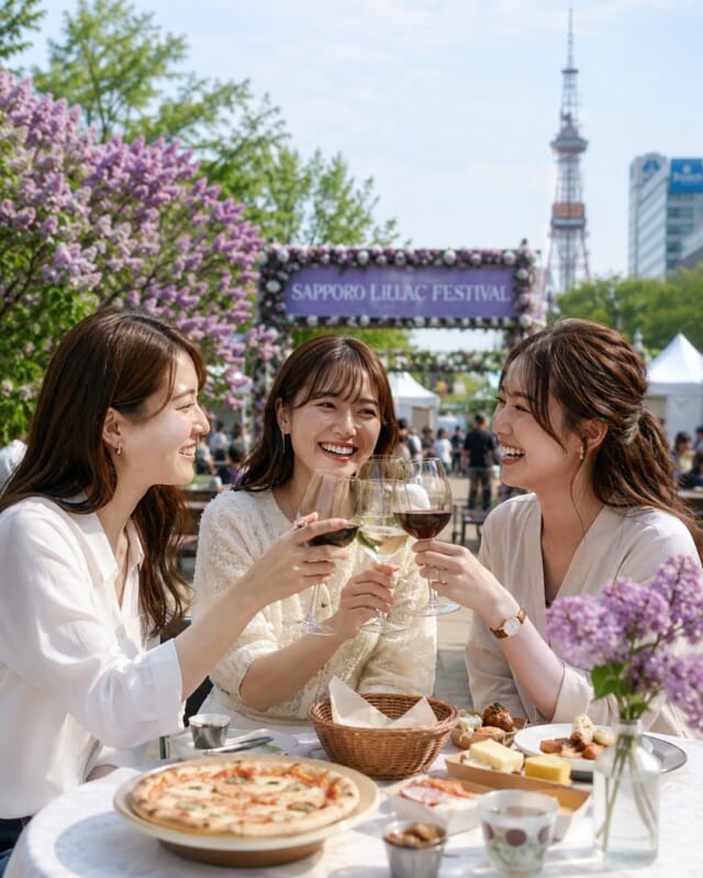 ＼ 来週からスタート！さっぽろライラックまつり完全攻略 🌷✨ ／  札幌に初夏の訪れを告げる「さっぽろライラックまつり」が、いよいよ来週２０日から開催されます！
大通公園に咲き誇る約400本のライラックと一緒に、美味しいグルメやカルチャーを楽しめる大人気イベント🍷🍖  🎨 【5丁目】お祭り気分とカルチャーを楽しむ
日本文化を体験ができるブースで大人から子どもまで、みんなが楽しめる活気あふれるエリアです。  🍰 【6丁目】緑の中で絶品カフェ＆スイーツ
生のライブステージとともに札幌の旬の食材を使った限定グルメやスイーツが楽しめます。女子会やお仕事帰りのリフレッシュにもぴったり🍰  🍷 【7丁目】毎年大人気！ワインとこだわりグルメ
200種以上の道産ワインと、それにぴったりなこだわりグルメが集結する大人のパラダイス！青空の下で乾杯する贅沢な時間は、日頃のご褒美にぴったりです🥂✨  お天気のいい日は、ライラックの甘い香りに包まれながら、初夏の札幌を思いっきり満喫しちゃいましょう！  みなさんはどの会場が気になりますか？
ぜひコメントで教えてくださいね☺️  #さっぽろライラックまつり #大通公園 #札幌イベント #札幌グルメ #札幌観光 #札幌女子会 #北海道ワイン